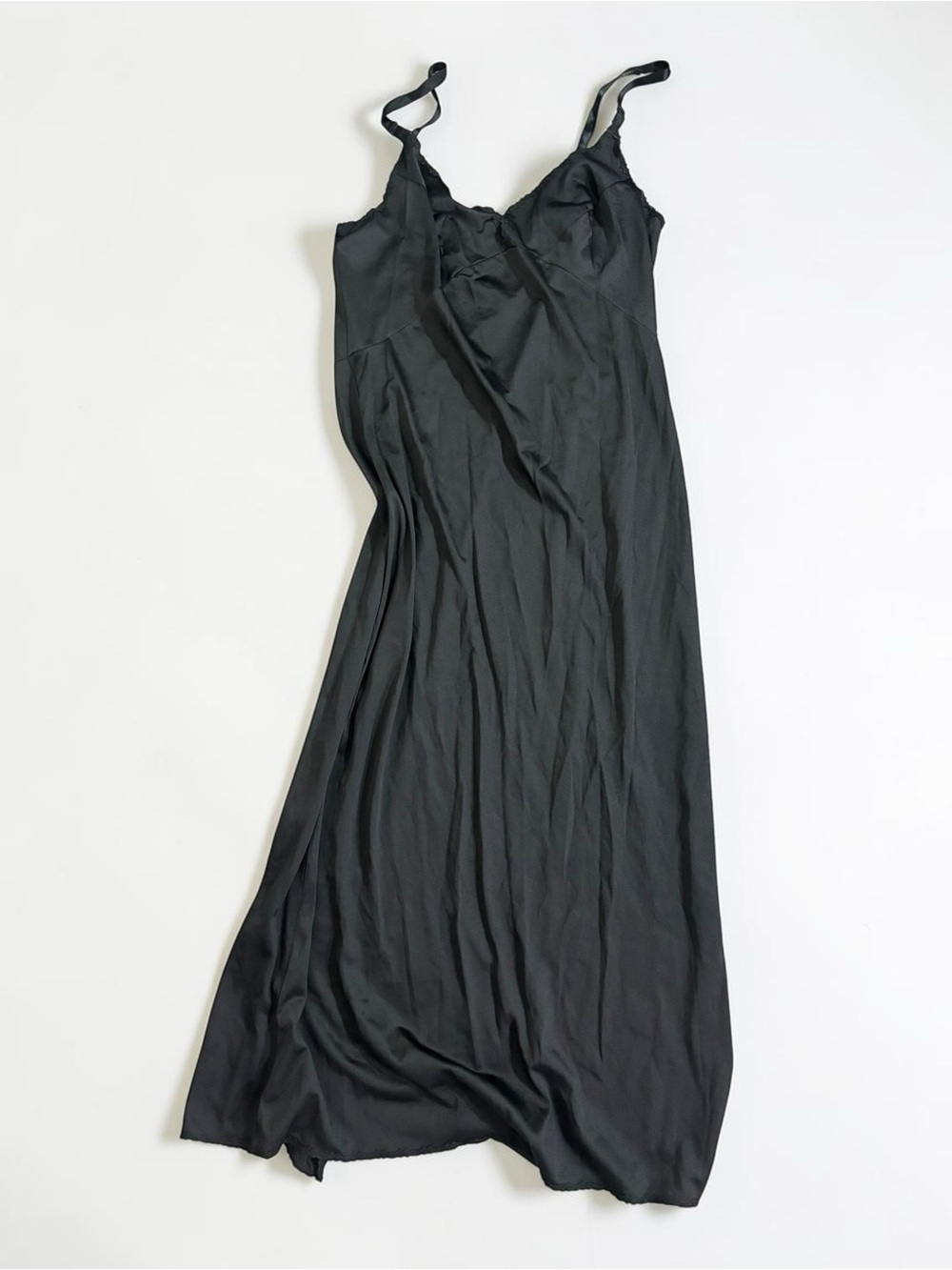 Vintage Olga Slip Dress 90s Maxi Lingerie Goth Romantic L